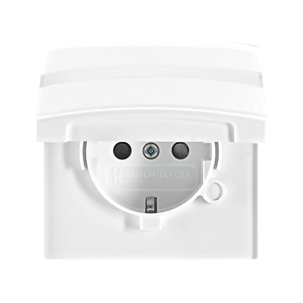 Busch-Jaeger Schuko-Steckdoseneinsatz IP44 alpinweiß 20 EUGKBN-34-101